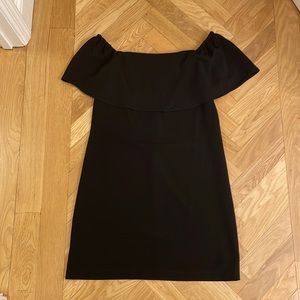 Black off the shoulder dress